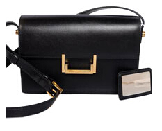 2014 Cheap Saint Laurent Classic Medium Lulu Leather Bag Black 13009